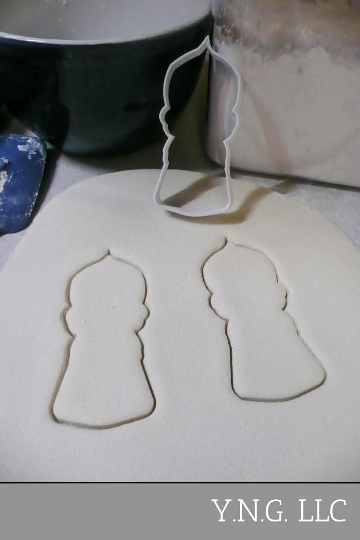 Princess Outline Crown Tiara Dress Royal Cookie Cutter Made In USA PR2985