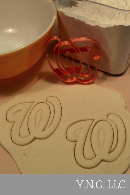 Washington Nationals W Letter Baseball Cookie Cutter Made In USA PR2579
