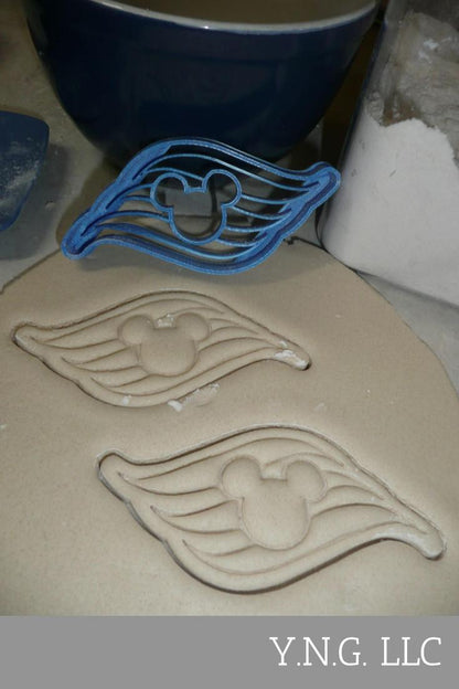 Mickey Mouse Head On Cruise Line Flag Cookie Cutter Made In USA PR2722