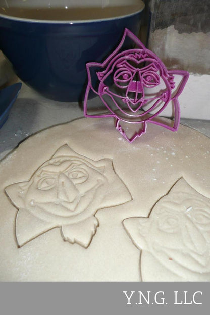 Count Von Count Face Sesame Street Muppet Cookie Cutter Made In USA PR2252