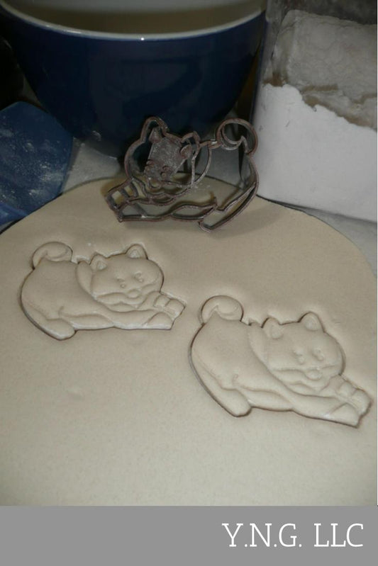 Stretching Corgi Dog Puppy Breed Pembroke Welsh Cookie Cutter Made In USA PR2476
