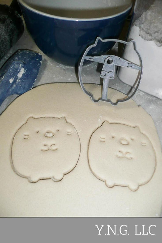 Cat Kitty Kitten Round Ball Puffy Cute Animal Cookie Cutter Made In USA PR2471