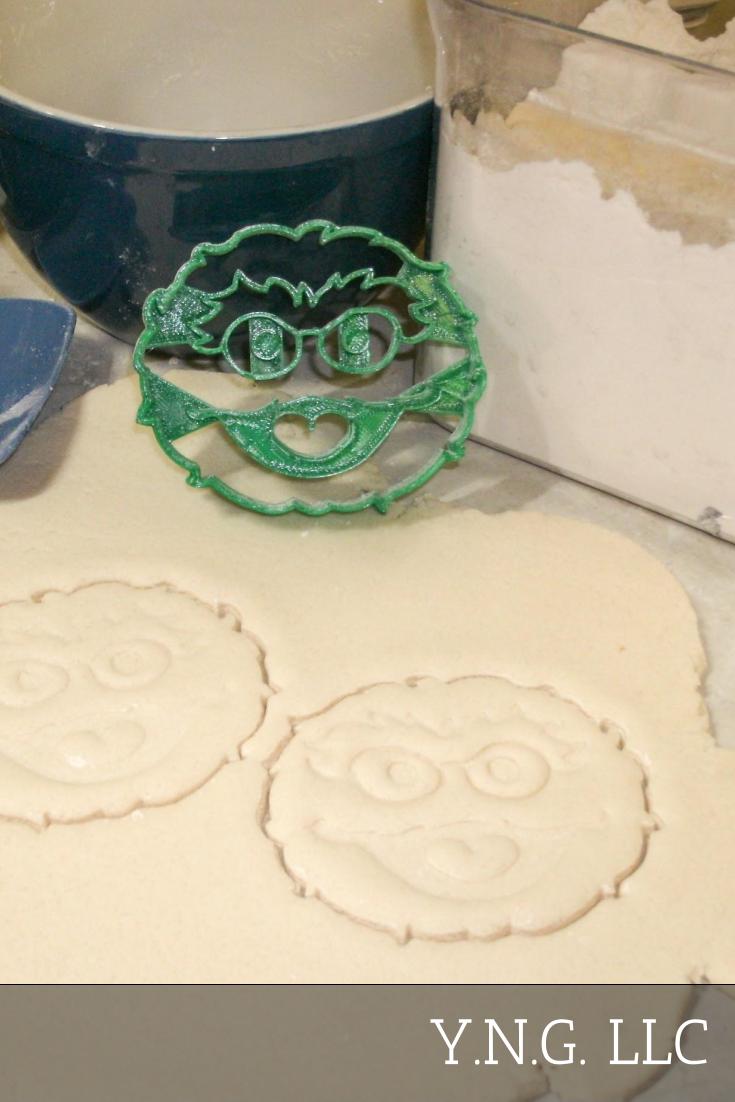 Oscar The Grouch Face Sesame Street Muppet Show Cookie Cutter Made In USA PR2247