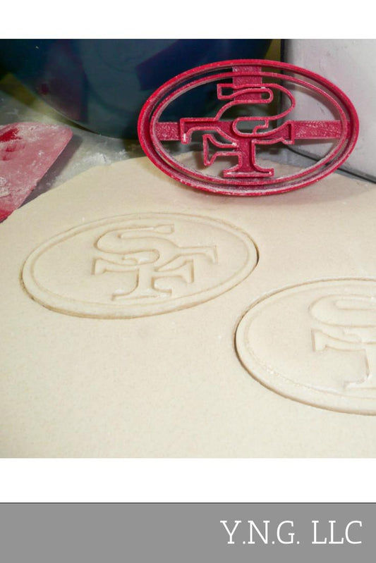 San Francisco 49ers NFL Football Logo Cookie Cutter Made In USA PR968