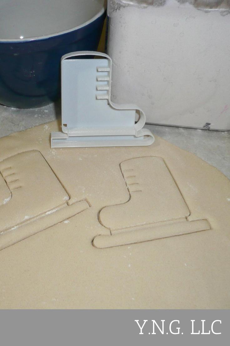 Ice Skate Winter Wonderland Snow Family Fun Cookie Cutter Made In USA PR2040