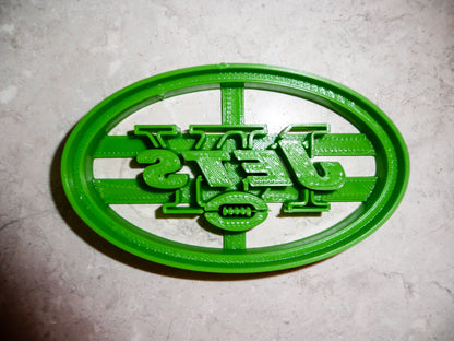 6x New York Jets Fondant Cutter Cupcake Topper 1.75 IN USA FD951