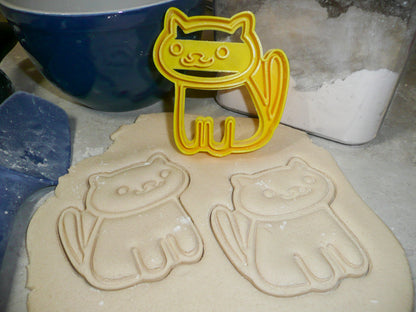 Japanese Maneki Neko Cat Lucky Fortune Cookie Cutter Made In USA PR547