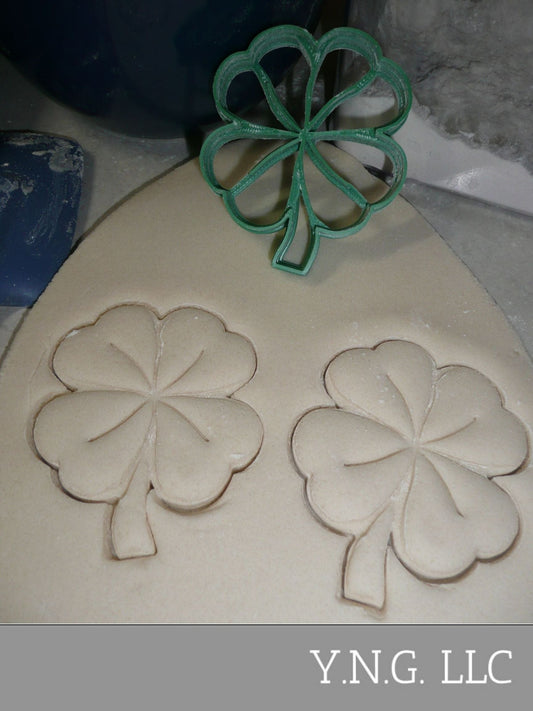 Cloverleaf Lucky 4 Leaf Clover Shamrock Cookie Cutter Made In USA PR2288