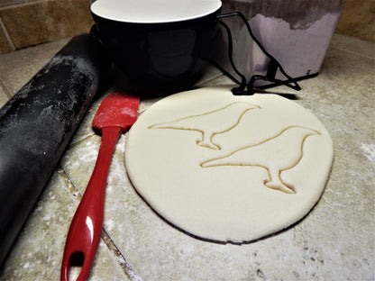 Raven Outline Black Bird Crow Halloween Cookie Cutter Made In USA PR2280