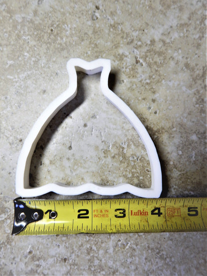 Wedding Dress Outline Bridal Bride Prom Cookie Cutter Made In USA PR2312