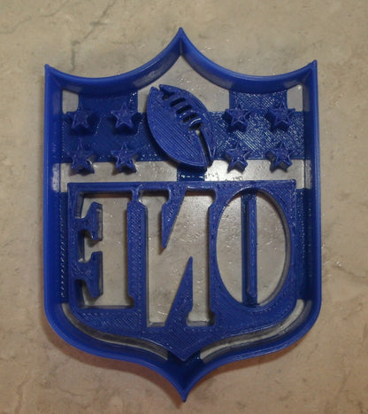 6x NFL Logo with One Fondant Cutter Cupcake Topper 1.75 IN USA FD810