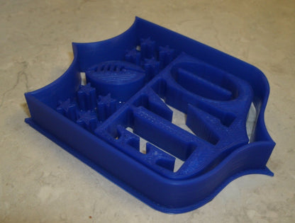 6x NFL Logo with One Fondant Cutter Cupcake Topper 1.75 IN USA FD810