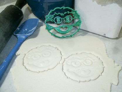 Oscar The Grouch Face Sesame Street Muppet Show Cookie Cutter Made In USA PR2247