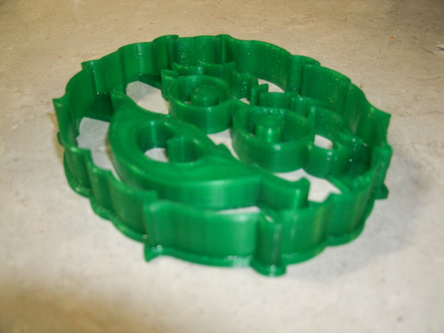 6x Oscar Grouch Face Fondant Cutter Cupcake Topper 1.75 IN USA FD2247