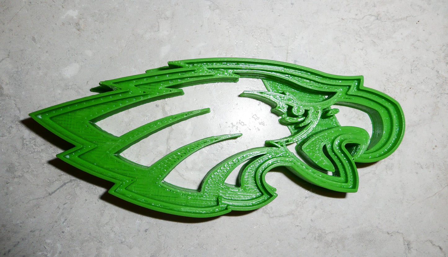 6x Philadelphia Eagles Fondant Cutter Cupcake Topper 1.75 IN USA FD809