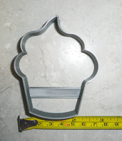 Cupcake Small Individual Cake Outline Cookie Cutter Made In USA PR924