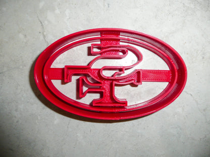 San Francisco 49ers NFL Football Logo Cookie Cutter Made In USA PR968