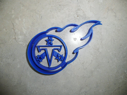 6x Tennessee Titans Fondant Cutter Cupcake Topper 1.75 IN USA FD971