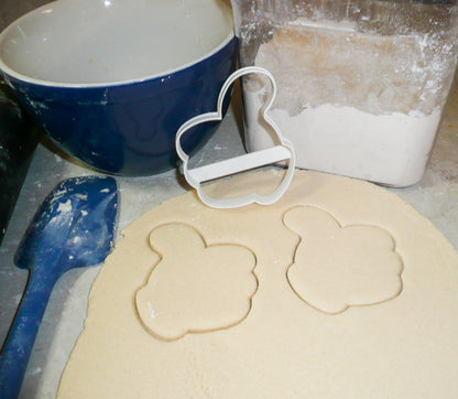 Mickey Minnie Mouse Glove Hand Thumbs Up Cookie Cutter Made In USA PR923