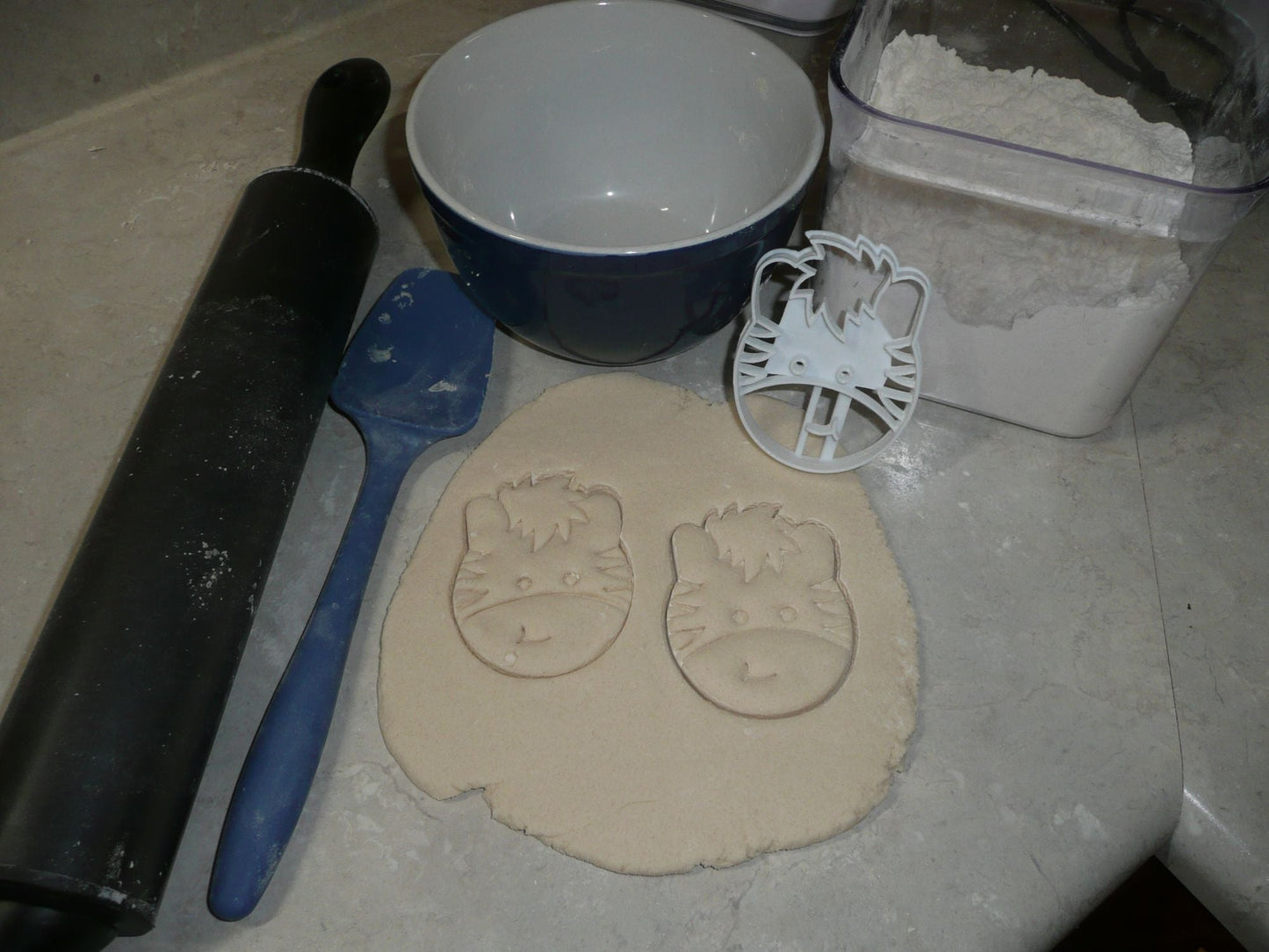 Zebra Detailed Face Zoo Animal African Safari Cookie Cutter Made In USA PR2626