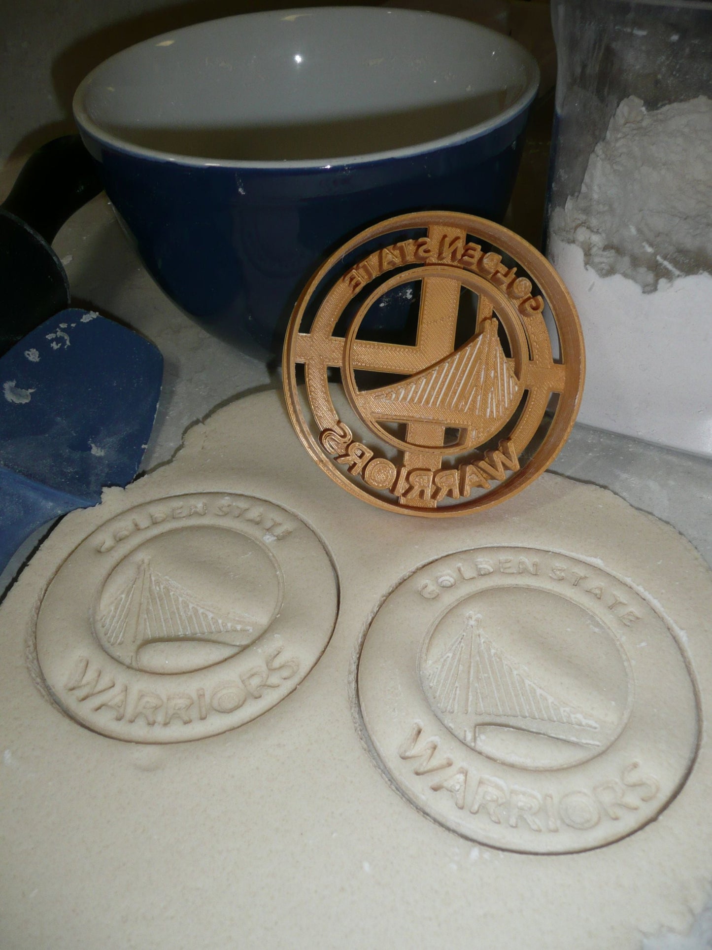 Golden State Warriors Basketball Team Cookie Cutter Made In USA PR2676