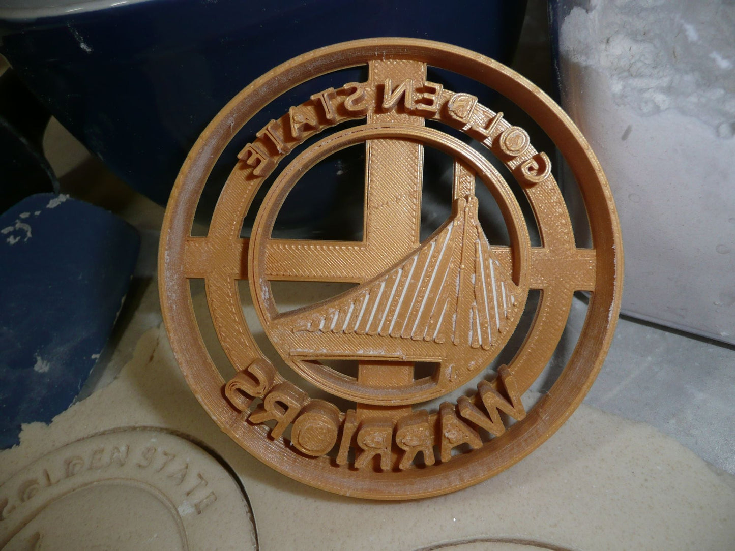 Golden State Warriors Basketball Team Cookie Cutter Made In USA PR2676