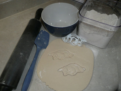 Razorbacks University Of Arkansas Cookie Cutter Made In USA PR2683