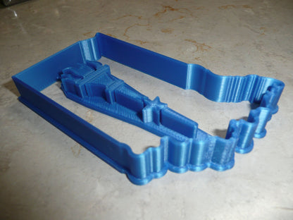 Indiana State Outline With Torch Detail Cookie Cutter Made In USA PR2736