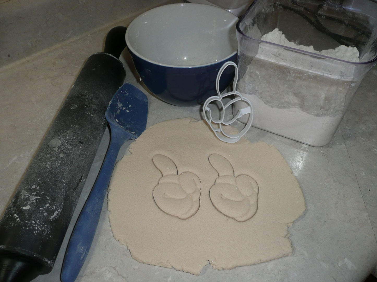Mickey Mouse Glove Number 1 First Birthday Cookie Cutter Made In USA PR2876