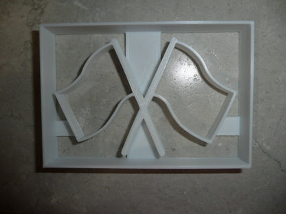 Checkered Flag Racing Finish Line Cookie Cutter Made In USA PR2894