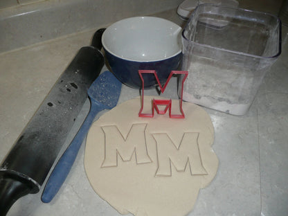 University of Maryland Terps Terrapins M Letter Cookie Cutter Made In USA PR2936