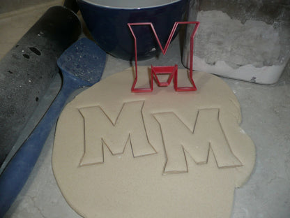 University of Maryland Terps Terrapins M Letter Cookie Cutter Made In USA PR2936