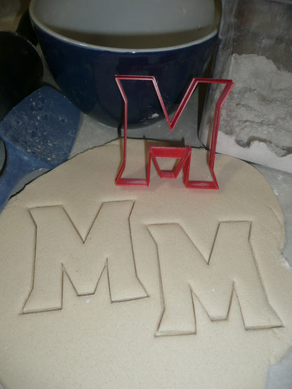 University of Maryland Terps Terrapins M Letter Cookie Cutter Made In USA PR2936