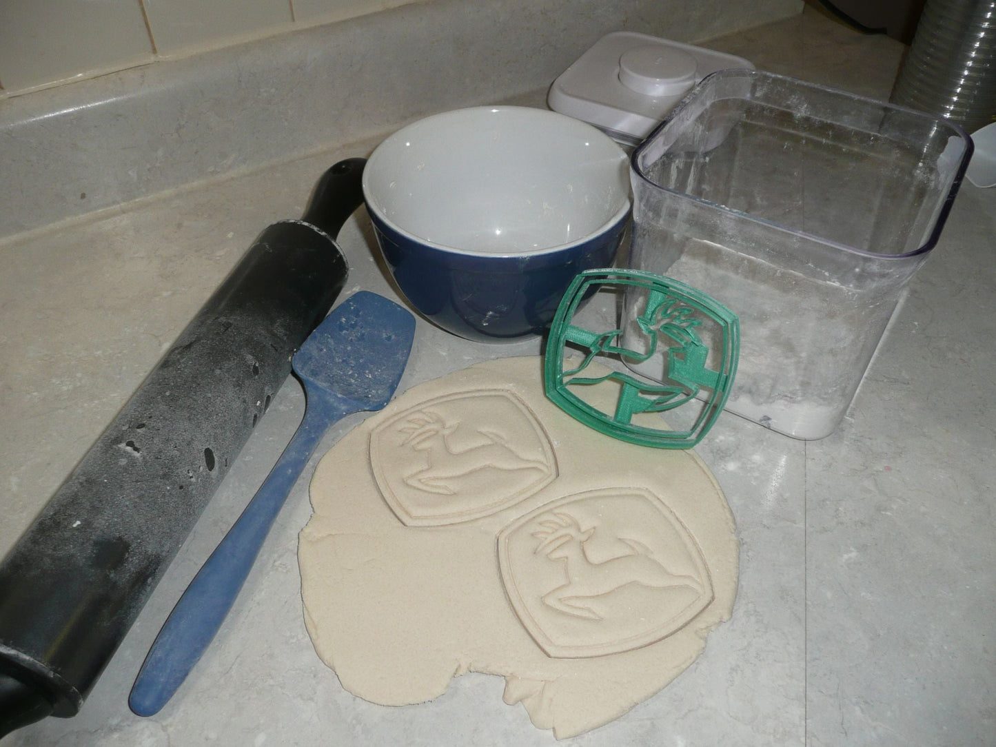 John Deere Logo Farm Tractor Heavy Equipment Cookie Cutter Made In USA PR2990