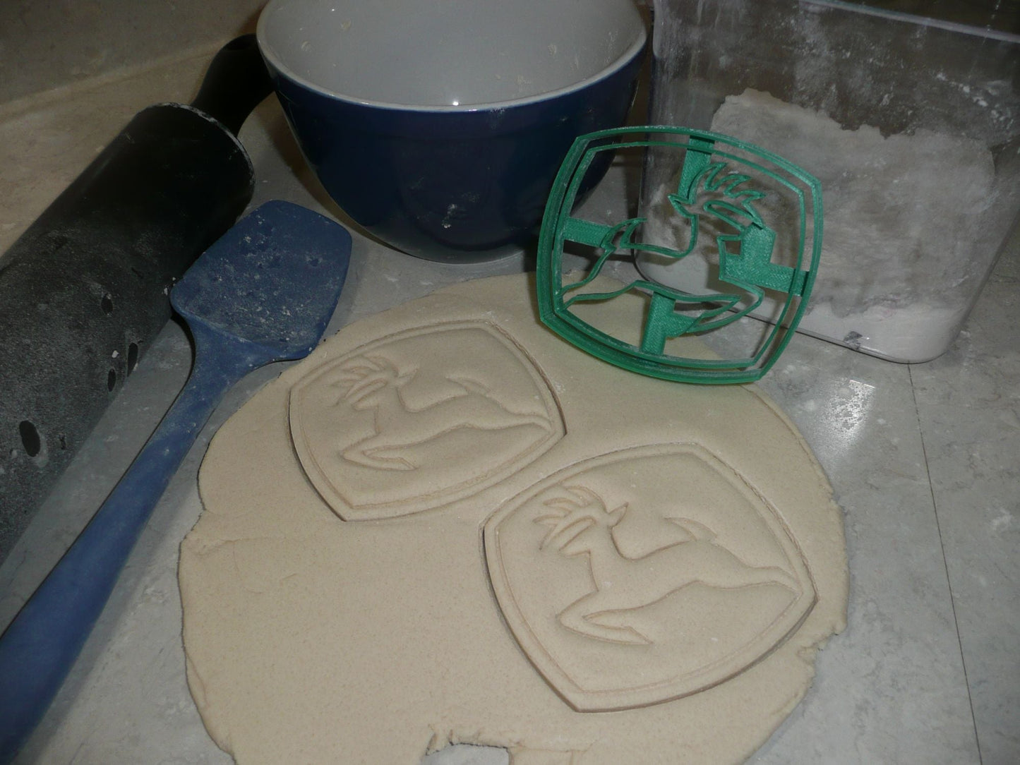 John Deere Logo Farm Tractor Heavy Equipment Cookie Cutter Made In USA PR2990