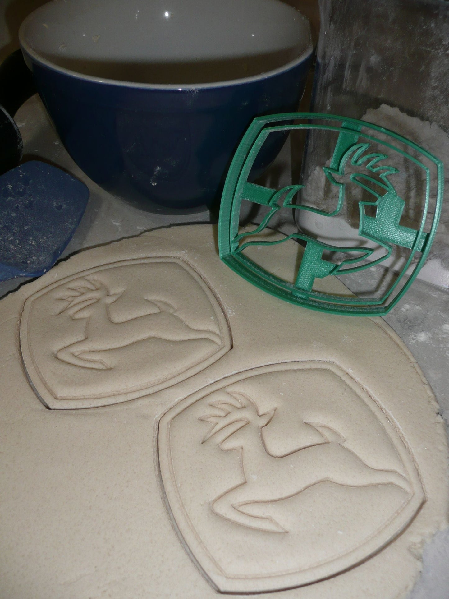John Deere Logo Farm Tractor Heavy Equipment Cookie Cutter Made In USA PR2990