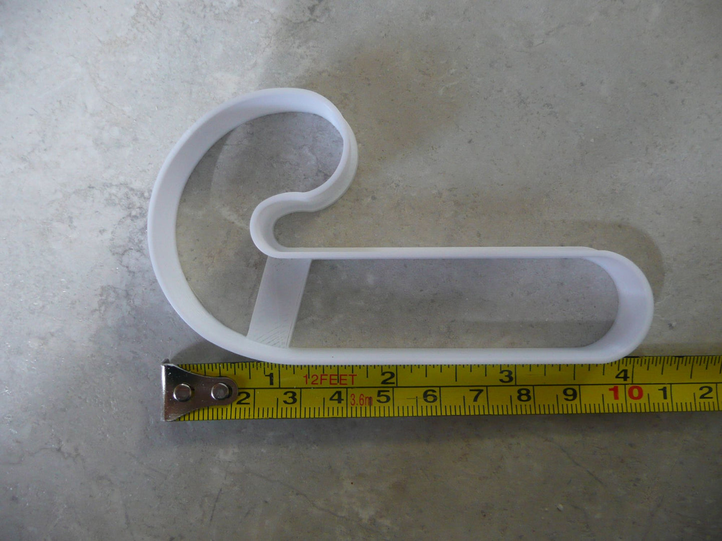 Candy Cane Shape Outline Christmas Holiday Cookie Cutter Made In USA PR2935