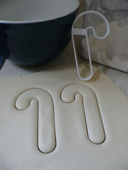 Candy Cane Shape Outline Christmas Holiday Cookie Cutter Made In USA PR2935
