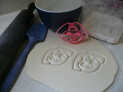 Dora The Explorer Detailed Face Kids Cartoon Cookie Cutter Made In USA PR2992