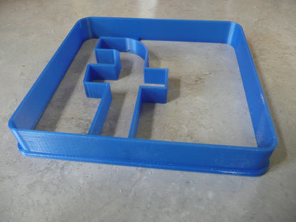 Facebook Themed F Letter Social Media Website Cookie Cutter Made In USA PR2954