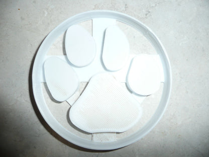 6x Tiger Paw Print Fondant Cutter Cupcake Topper 1.75 IN USA FD2667