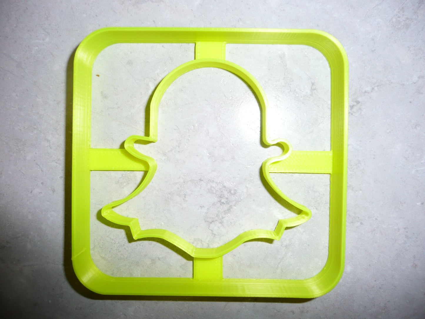 6x Snapchat Snap Chat Fondant Cutter Cupcake Topper 1.75 IN USA FD2952