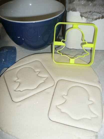 Snapchat Themed Photo Video Messaging App Cookie Cutter Made In USA PR2952