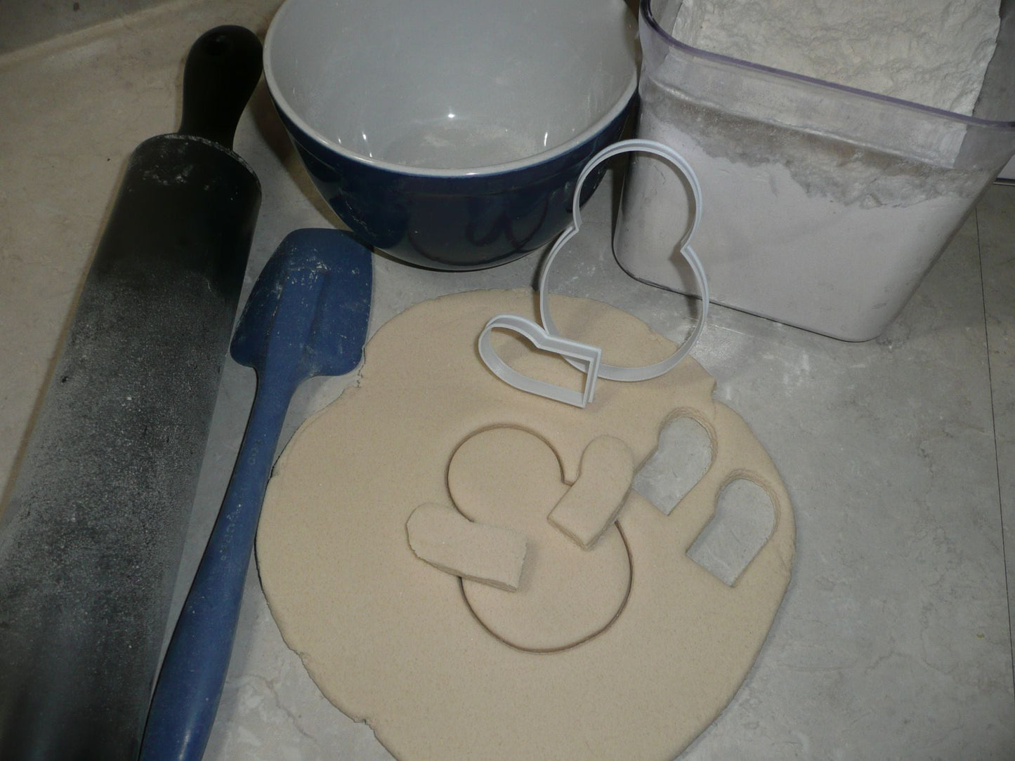 Snowman Posable Arm 2 Pieces Winter Holiday Cookie Cutter Made In USA PR2976