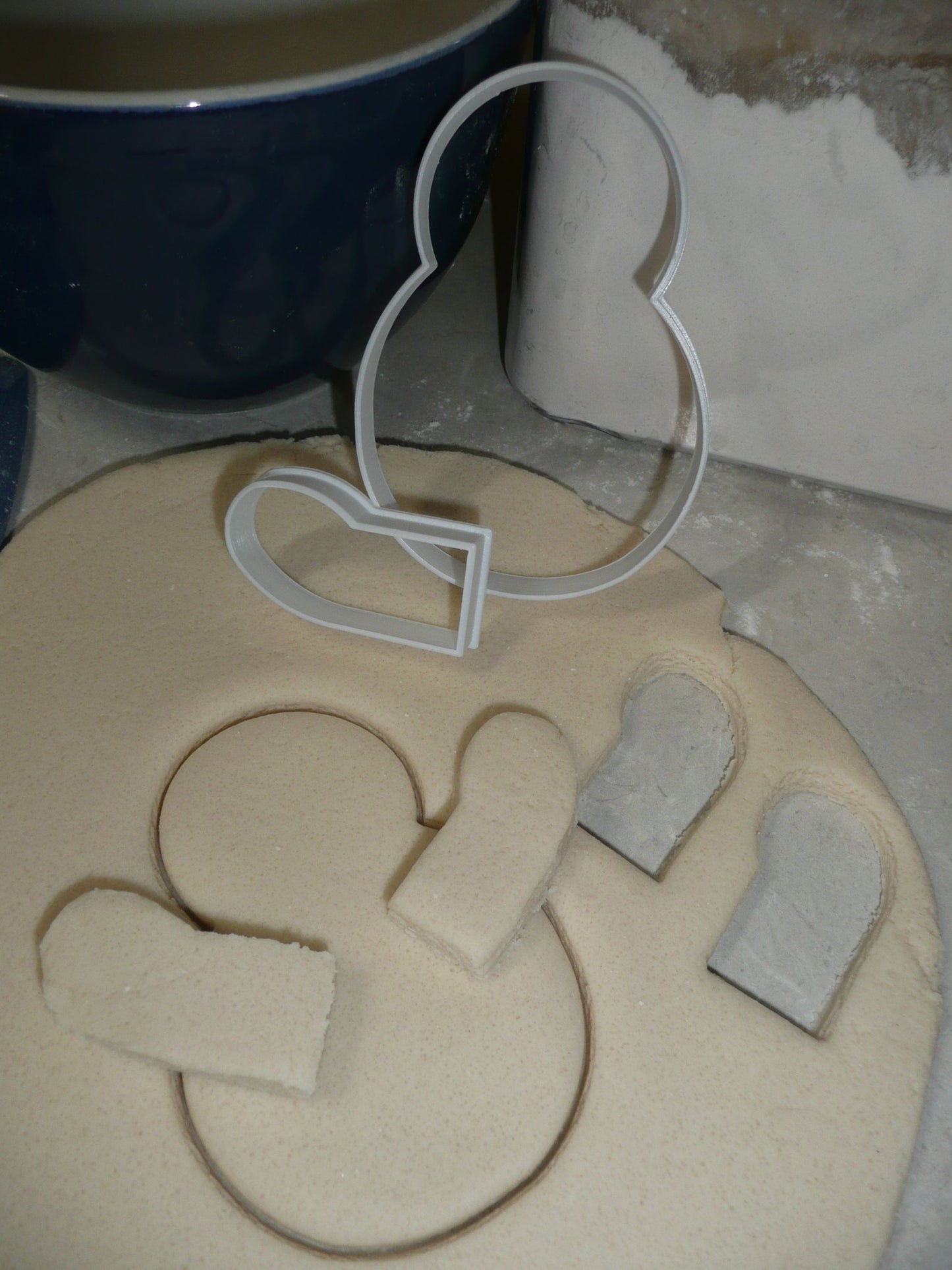 Snowman Posable Arm 2 Pieces Winter Holiday Cookie Cutter Made In USA PR2976