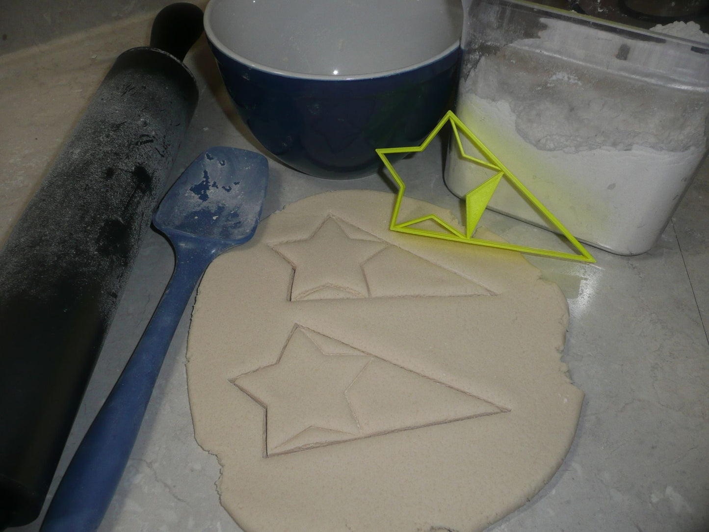 Star With Triangle Large Size Award Design Flag Cookie Cutter Made In USA PR3046