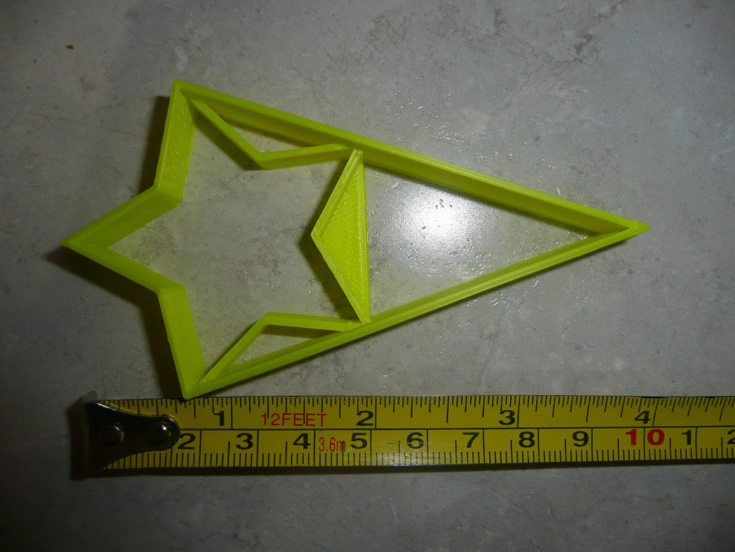 Star With Triangle Small Size Award Design Flag Cookie Cutter Made In USA PR3048
