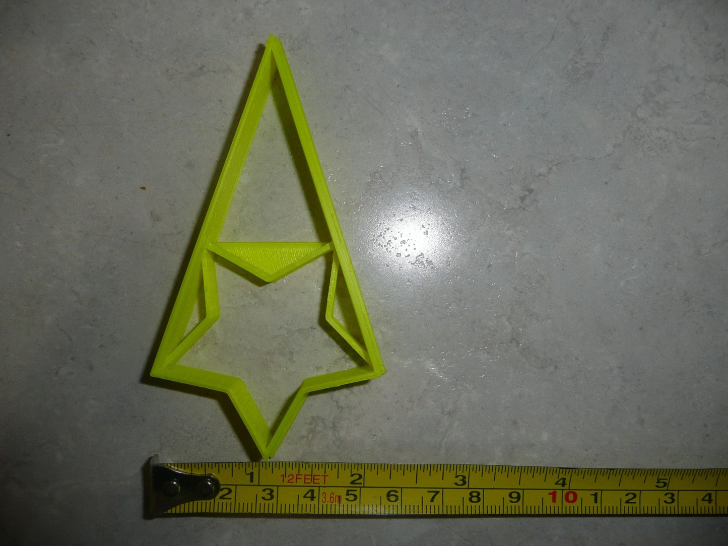 Star With Triangle Small Size Award Design Flag Cookie Cutter Made In USA PR3048