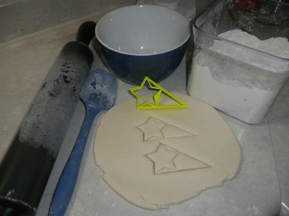 Star With Triangle Small Size Award Design Flag Cookie Cutter Made In USA PR3048