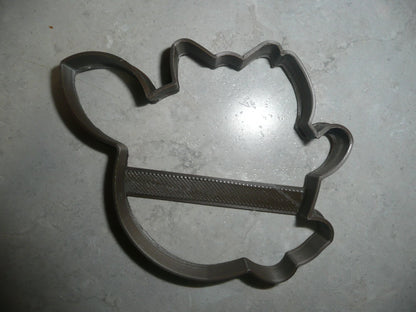 Clarice Girl Reindeer Face Outline Cartoon Cookie Cutter Made In USA PR3050